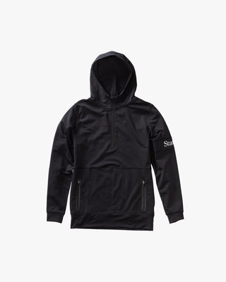 Quarter Zip Hoodie - Black