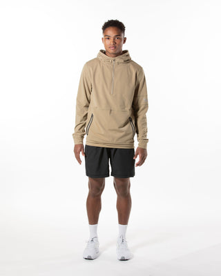 Quarter Zip Hoodie - Sand