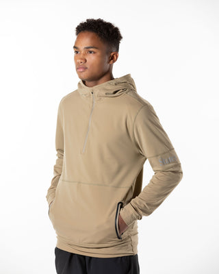 Quarter Zip Hoodie - Sand