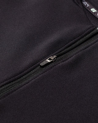 Quarter Zip Top- Black
