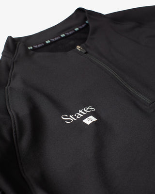 Quarter Zip Top- Black