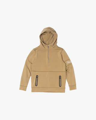 Youth Quarter Zip Hoodie - Sand