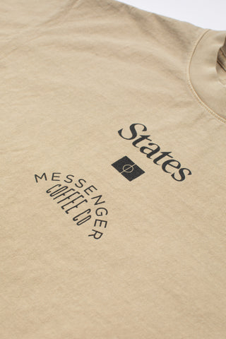 Messenger Coffee World Cup 22' Tee - Sand